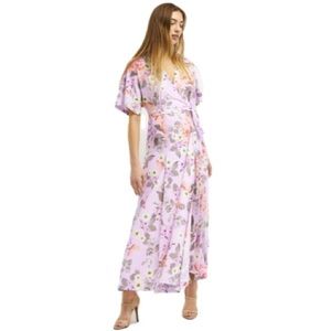 french connection armoise faux wrap floral dress